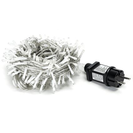 Aigostar - LED Außen-Weihnachtslichterkette 200xLED/8 Funktionen 23m IP44 kaltweiß
