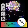 Aigostar - LED-Außen-Weihnachtslichterkette 200xLED/8 Funktionen 23m IP44 mehrfarbig