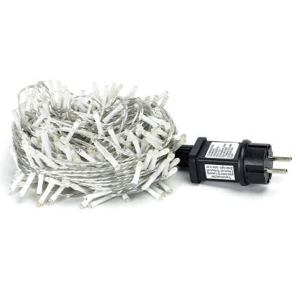 Aigostar - LED Außen-Weihnachtslichterkette 200xLED/8 Funktionen 23m IP44 warmweiß