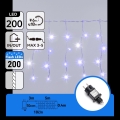 Aigostar - LED-Außen-Weihnachtslichterkette 200xLED 8x0,4m IP44 blau
