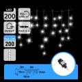 Aigostar - LED Außen-Weihnachtslichterkette 200xLED 8x0,6m IP44 kaltweiß