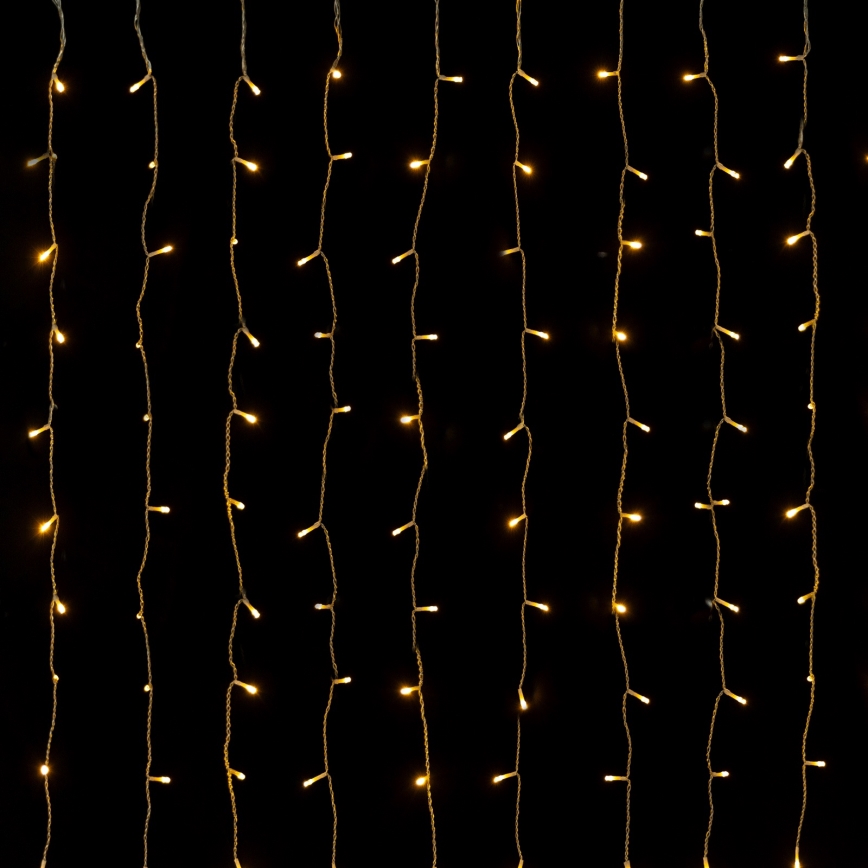 Aigostar - LED-Lichterkette für den Außenbereich, 288 LEDs, 1,5 x 1,8 m, IP44, warmweiß