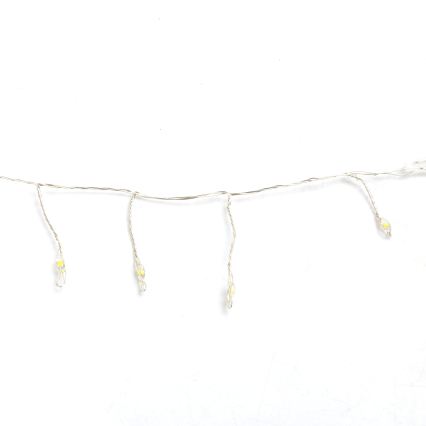 Aigostar - LED-Außen-Weihnachtslichterkette 300 LEDs / 8 Funktionen 3xAA 9,3 m IP44 warmweiß