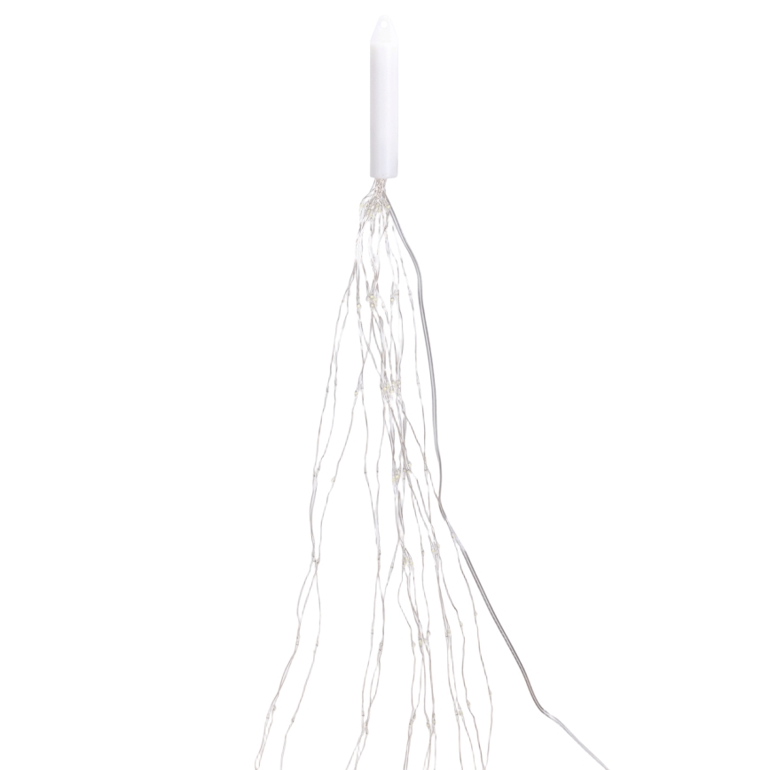 Aigostar - LED-Außen-Weihnachtslichterkette 300 LEDs/8 Funktionen, 4 m, IP44, kaltweiß