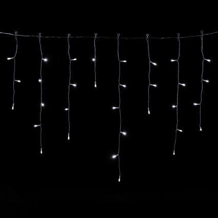 Aigostar - LED-Außen-Weihnachtslichterkette 300 LEDs / 8 Funktionen, 3xAA, 18x0,6 m, IP44, kaltweiß