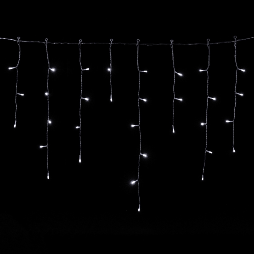 Aigostar - LED-Außen-Weihnachtslichterkette 300 LEDs / 8 Funktionen, 3xAA, 18x0,6 m, IP44, kaltweiß