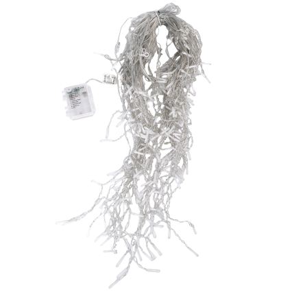 Aigostar - LED-Lichterkette für den Außenbereich, 300 LEDs, 8 Funktionen, 3xAA, 18x0,6 m, IP44, mehrfarbig