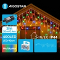 Aigostar - LED-Außen-Weihnachtslichterkette 400 LEDs / 8 Funktionen / 23×0,4 m / IP44 / mehrfarbig
