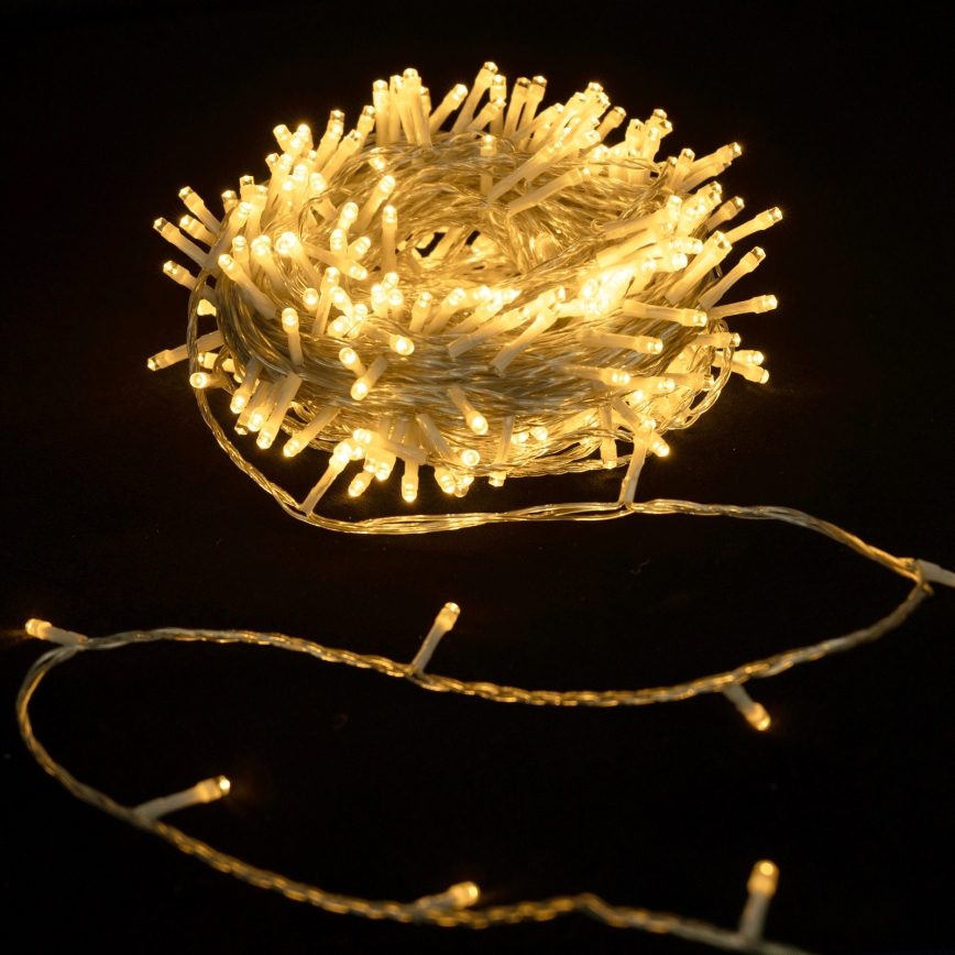 Aigostar - LED-Außen-Weihnachtslichterkette, 400 LEDs, 8 Funktionen, 20 m, IP44, warmweiß