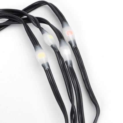 Aigostar - LED Außen-Weihnachtslichterkette 50xLED/8 Funktionen 3xAA 5,3m IP44 mehrfarbig