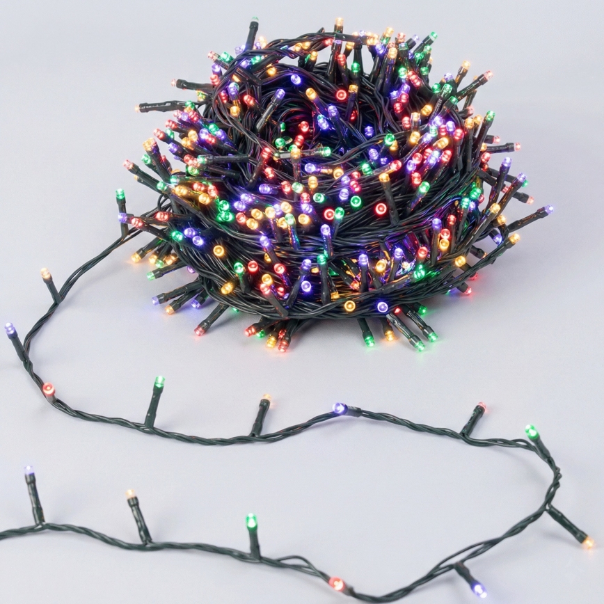 Aigostar - LED-Außen-Weihnachtslichterkette 50xLED/8 Funktionen 8m IP44 mehrfarbig