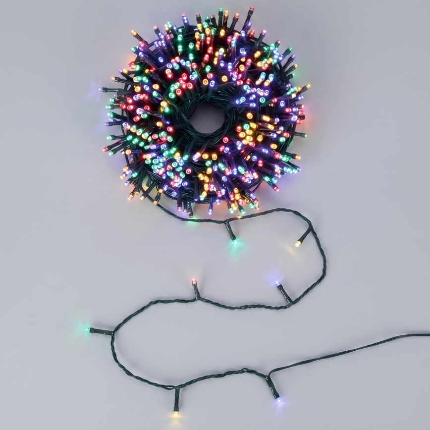 Aigostar - LED-Außen-Weihnachtslichterkette 50xLED/8 Funktionen 8m IP44 mehrfarbig