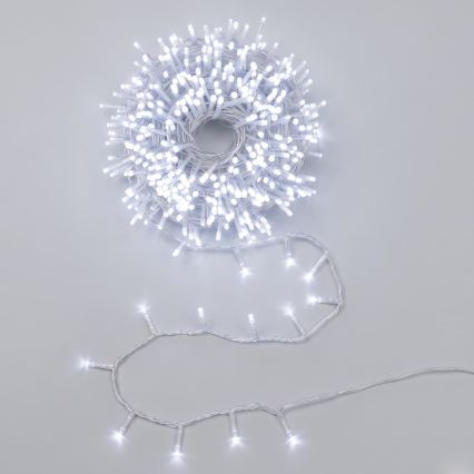 Aigostar - LED-Außen-Weihnachtslichterkette 600 LEDs/8 Funktionen 33m IP44 Kaltweiß