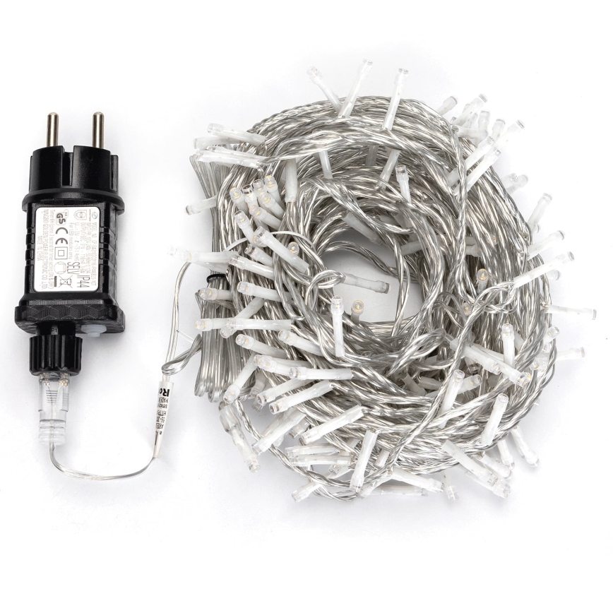 Aigostar - LED-Außen-Weihnachtslichterkette 600 LEDs/8 Funktionen 33m IP44 Kaltweiß
