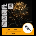 Aigostar - LED Außen-Weihnachtslichterkette 800 LEDs / 8 Funktionen, 23 m, IP44, warmweiß