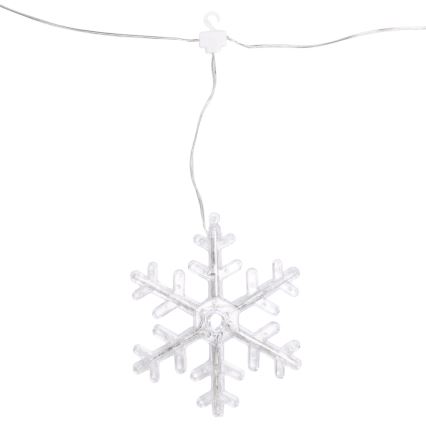 Aigostar - LED Außen-Weihnachts-Lichterkette 84xLED/8 Funktionen 1,2x1m IP44 warmweiß mit Schneeflocken