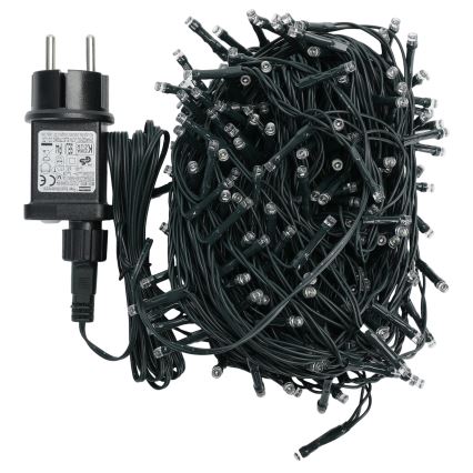 Aigostar - LED-Lichterkette für außen, 200 LEDs / 8 Funktionen, 20 m, IP44, kaltweiß