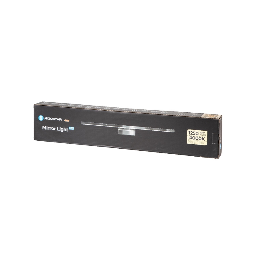 Aigostar - LED Badezimmerspiegelbeleuchtung LED/12W/230V 4000K 60cm IP44 Aluminium