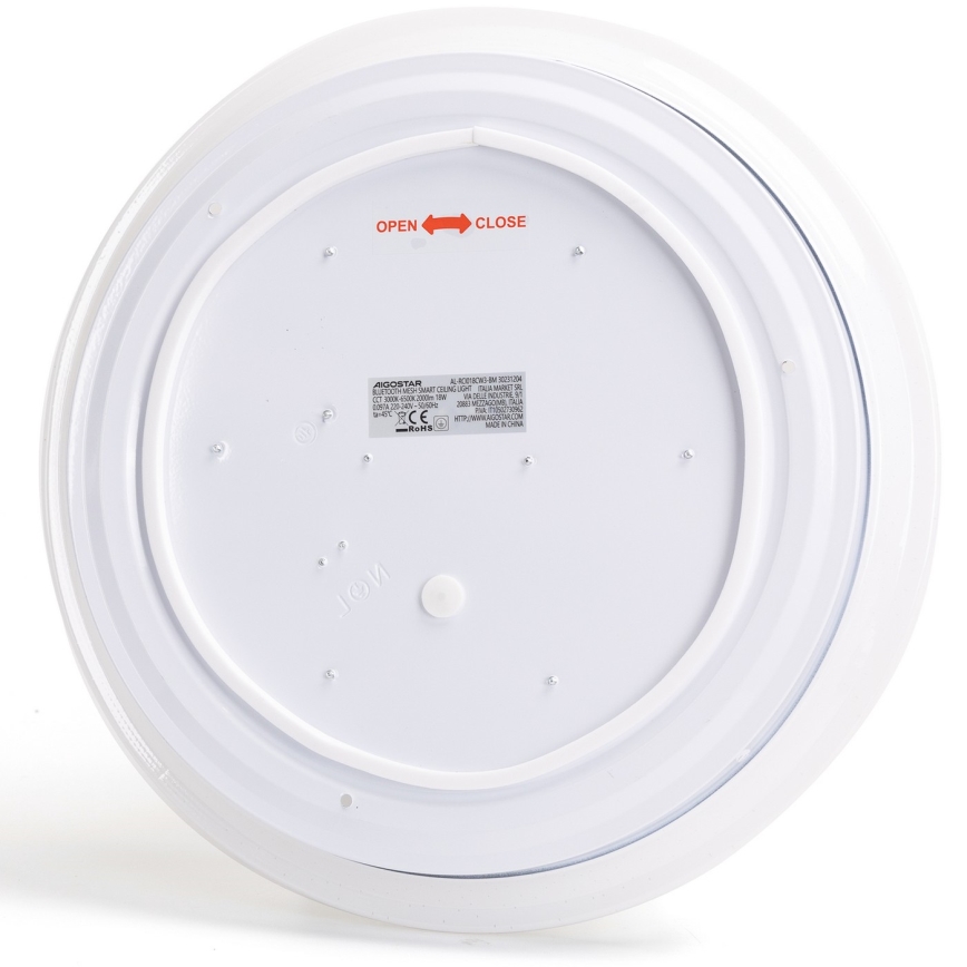Aigostar - Dimmbare LED-Deckenleuchte für Badezimmer MESH Smart LED/18W/230V 3000-65000K IP44 + Fernbedienung