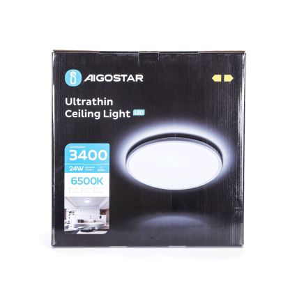 Aigostar - LED-Deckenleuchte für Badezimmer LED/24W/230V 6500K d 40 cm IP44