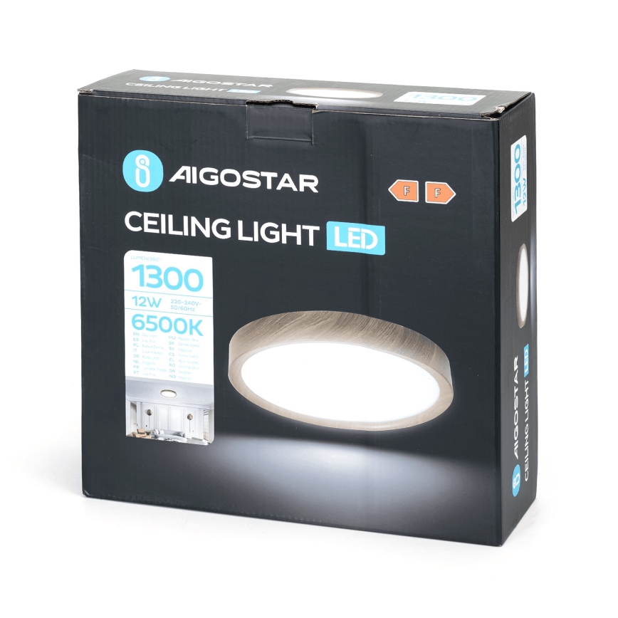 Aigostar - LED-Deckenleuchte LED/12W/230V 6500K d 26,3 cm