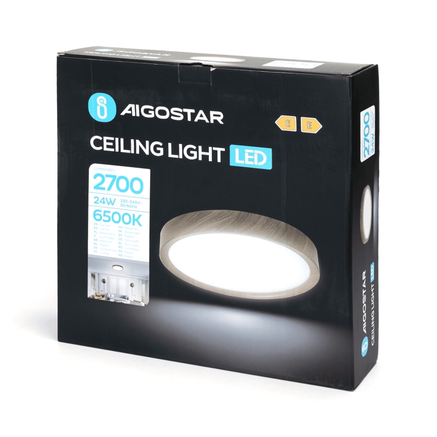 Aigostar - LED-Deckenleuchte LED/24W/230V 6500K d 38,3 cm
