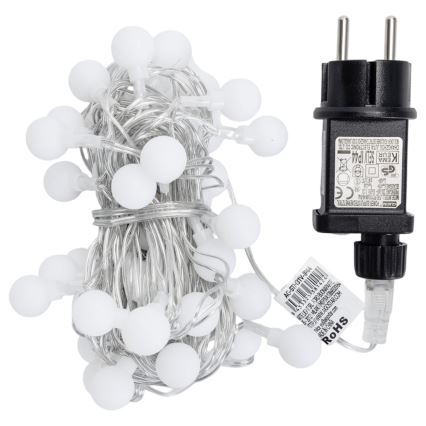 Aigostar - LED-Außen-Lichterkette 50xLED/8 Funktionen 5 m IP44 warmweiß