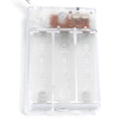 Aigostar - LED-Dekorationskette mit Klammern, 20x LED / 3x AA, 3,3 m, warmweiß