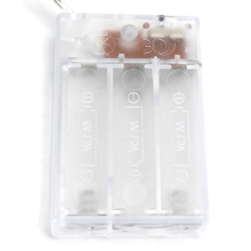 Aigostar - LED-Dekorationskette mit Klammern, 20x LED / 3x AA, 3,3 m, warmweiß