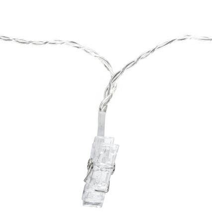 Aigostar - LED-Dekorationslichterkette 80xLED/5W/USB 13 m warmweiß