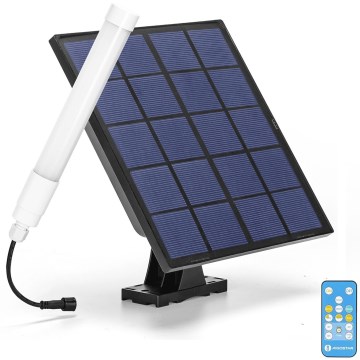 Aigostar - LED Dimmbar Röhre mit Solarpanel LED/3,2V 3000K/4000K/6500K IP65 + Fernbedienung