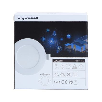 Aigostar - LED Dimmbare Deckenleuchte 6W/230V d. 11,5 cm Wi-Fi