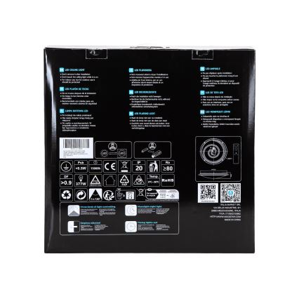 Aigostar - LED dimmbare Deckenleuchte LED/60W/230V 2700-6500K Ø 52,7 cm Chrom + Fernbedienung