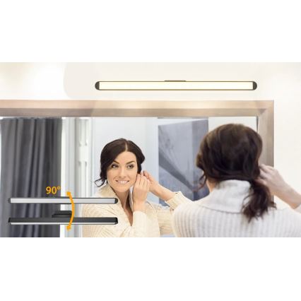 Aigostar - Dimmbare, wiederaufladbare LED-Spiegelleuchte LED/2,9W/5V 2000 mAh