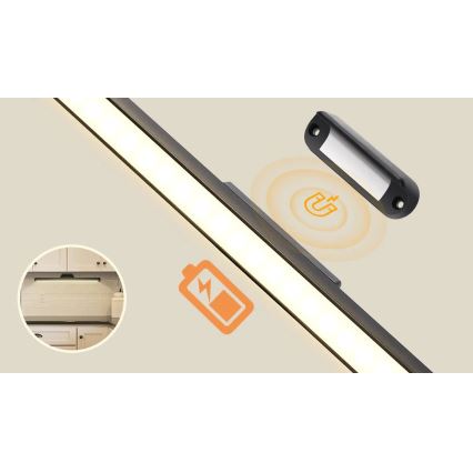 Aigostar - Dimmbare, wiederaufladbare LED-Spiegelleuchte LED/2,9W/5V 2000 mAh