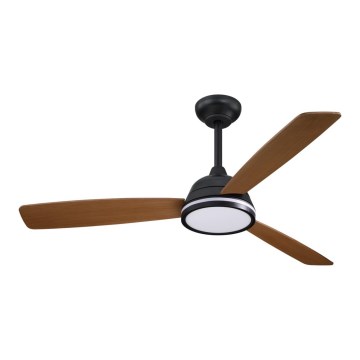 Aigostar - LED dimmbarer Deckenventilator LED/20W/230V 2700-6500K 132cm Braun + Fernbedienung