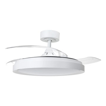 Aigostar - LED dimmbarer Deckenventilator LED/50W/230V 2700-6500K 106 cm weiß + Fernbedienung