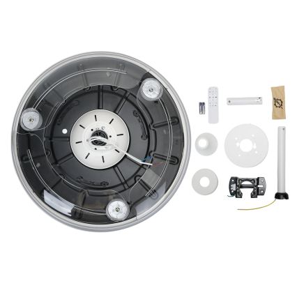 Aigostar - Dimmbarer LED-Deckenventilator LED/50W/230V 2700-6500K Durchmesser 106 cm Weiß + Fernbedienung