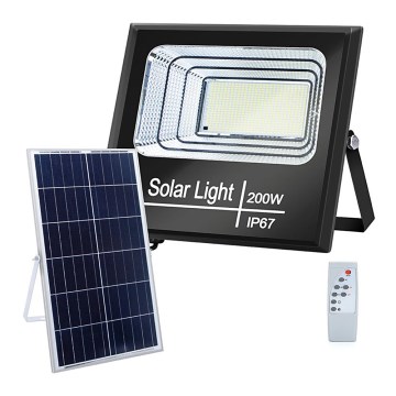 Aigostar - LED Dimmbarer Solarfluter LED/200W/3,2V IP67 + FB