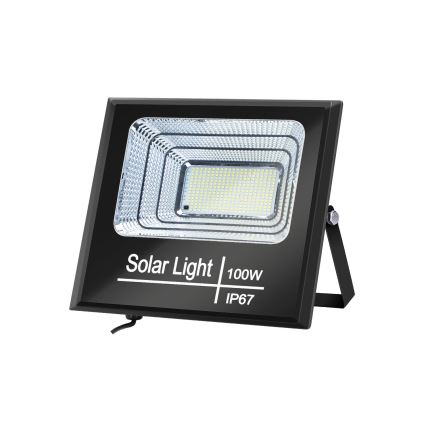 Aigostar - LED dimmbarer Solarstrahler LED/100W/3,2V IP67 2000 mAh + Fernbedienung