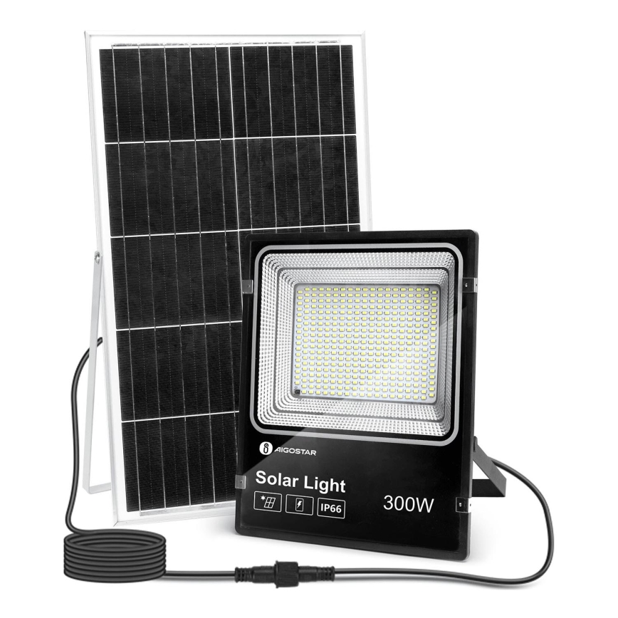 Aigostar - LED Dimmbarer Solarstrahler LED/300W/3,2V IP66 25000 mAh + Fernbedienung