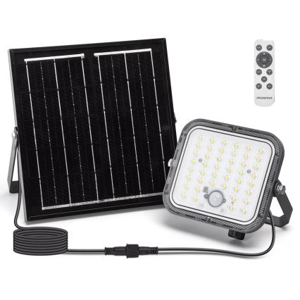 Aigostar - LED dimmbarer Solarstrahler mit Sensor LED/80W/3,4V 6500K IP66 4000 mAh + Fernbedienung
