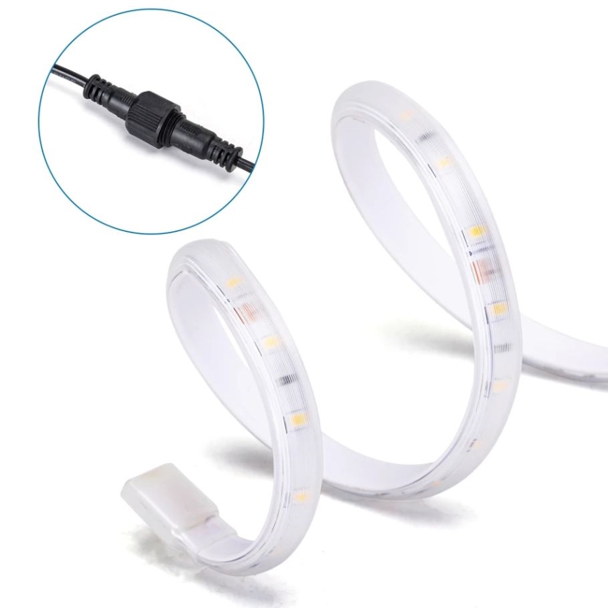 Aigostar - LED Dimmbarer Solarstreifen LED/1,6W/3,2V 3 m 1600 mAh 6500K IP65 + Fernbedienung