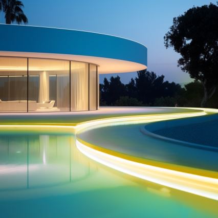 Aigostar - LED dimmbares Solar-LED-Band LED/10W/3,2V 10 m 2700K IP65 8000 mAh + Fernbedienung