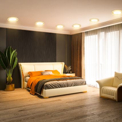 Aigostar - LED-Einbauleuchte LED/9W/230V 3000K Ø 14,5 cm weiß