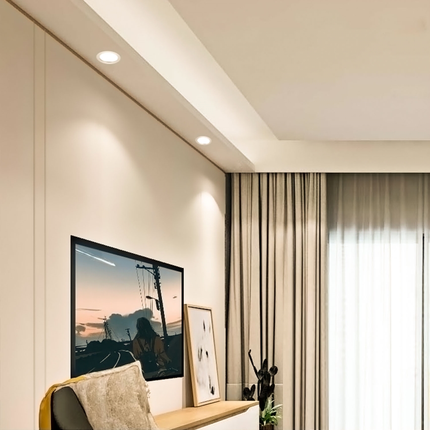 Aigostar - LED-Einbauleuchte ULTRATHIN LED/6W/230V 3000K weiß