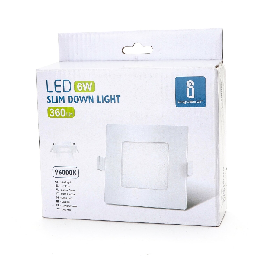 Aigostar - LED-Einbauleuchte ULTRATHIN LED/6W/230V 6000K weiß