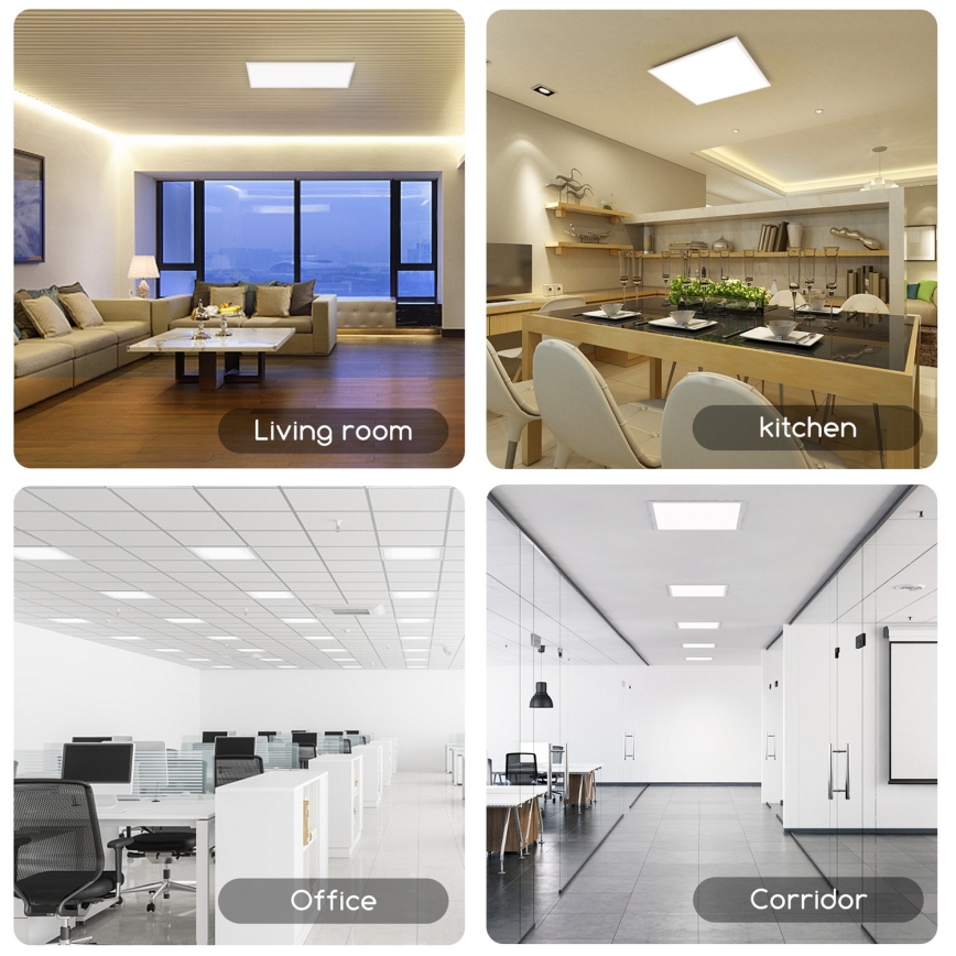 Aigostar - LED Einbaupanel LED/40W/230V 6500K 60x60cm Weiß