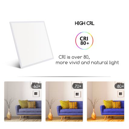 Aigostar - LED Einbaupanel LED/40W/230V 6500K 60x60cm Weiß