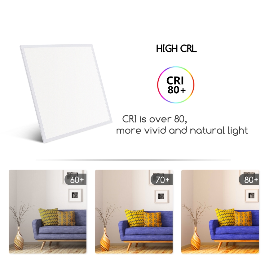 Aigostar - LED Einbaupanel LED/40W/230V 6500K 60x60cm Weiß